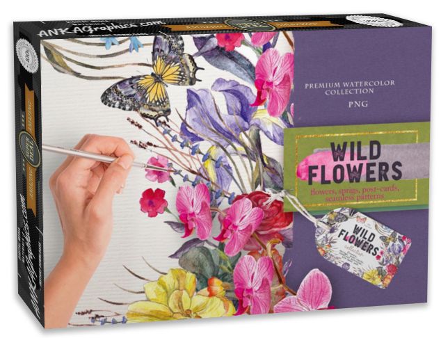 Wild Flowers Etsy Cafe - Bundle Deals Entire Shop Bulk Instant Downloads Marketplace